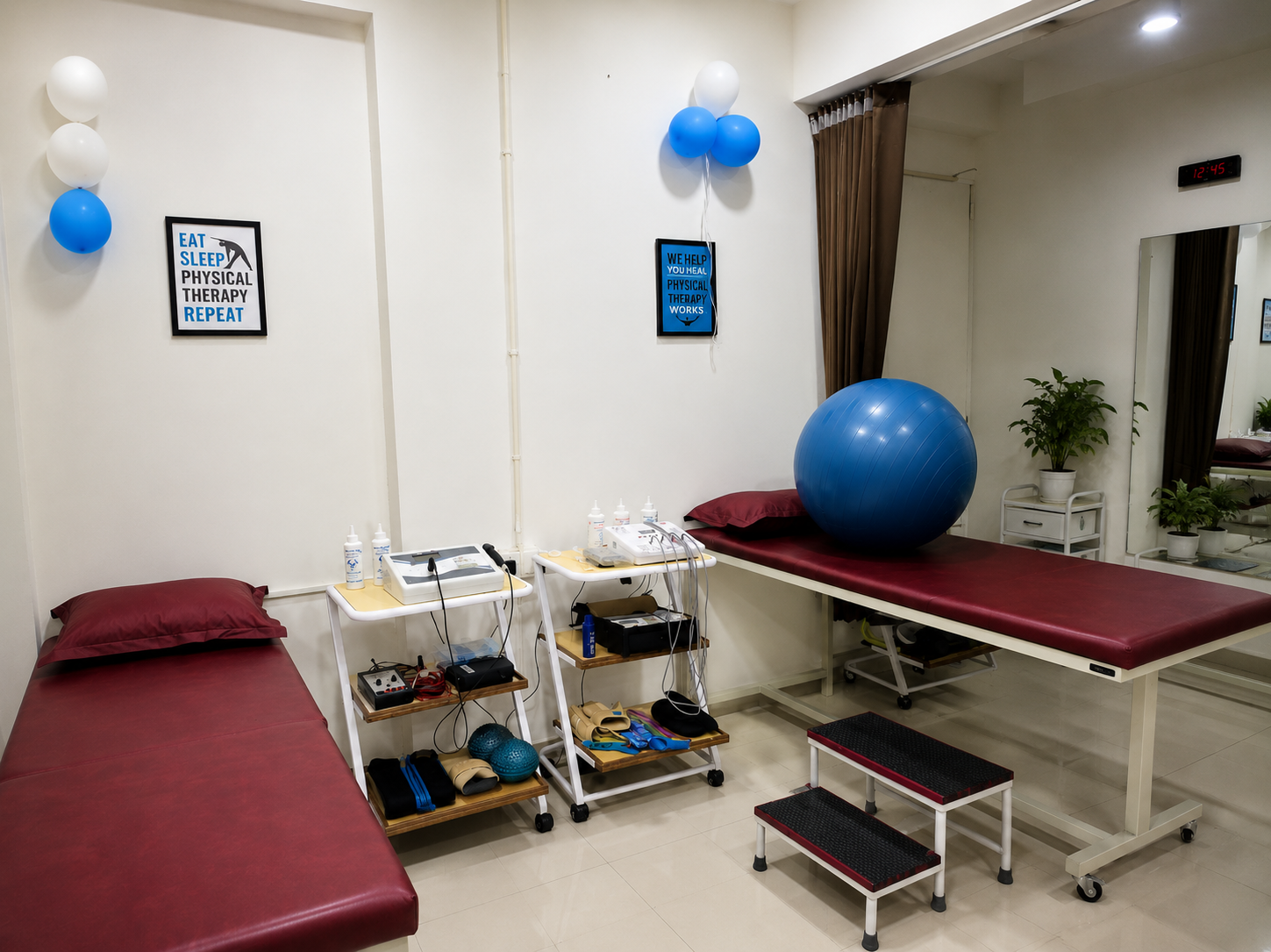 Reception area at R S Physiotherapy and Rehabilitation Centre