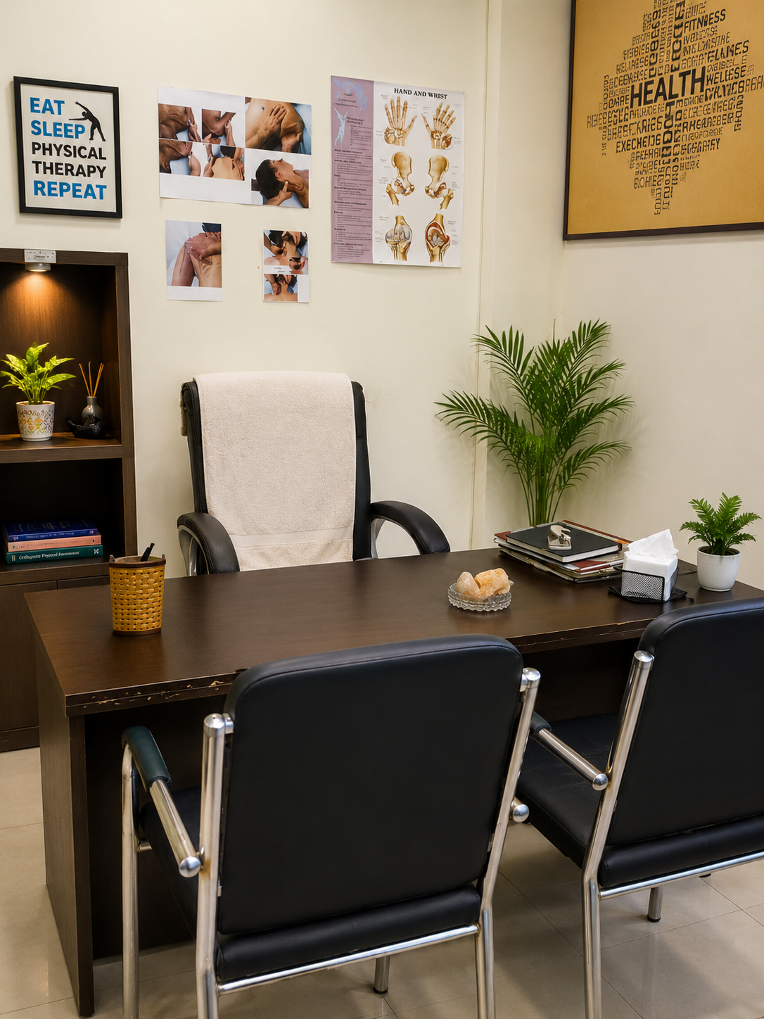 Treatment room at R S Physiotherapy and Rehabilitation Centre