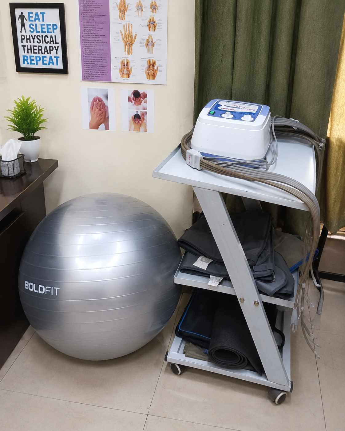Exercise therapy area at R S Physiotherapy and Rehabilitation Centre