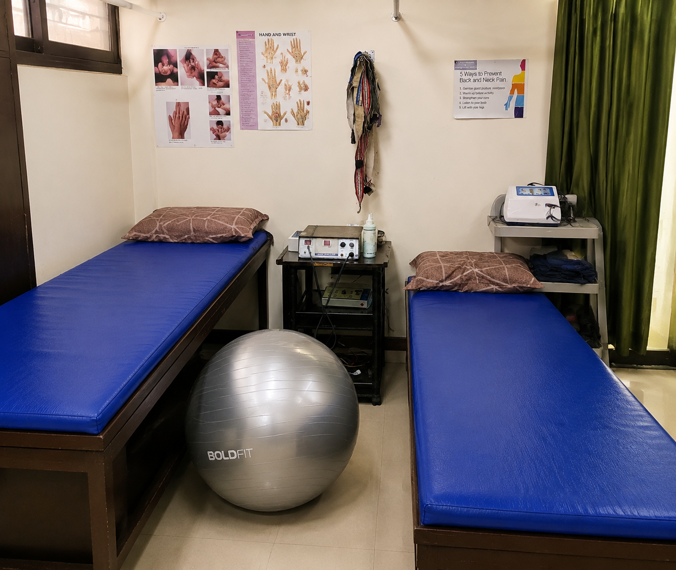 Physiotherapy consultation space at R S Physiotherapy